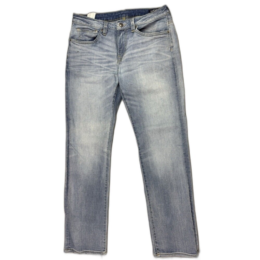 Buffalo David Bitten Size 32x32 Men Jean Straight Light Wash (Actual Inseam 31.5